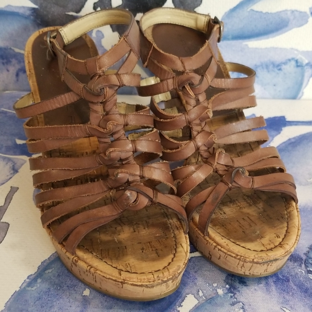 Marc Fisher strappy wedge sandal